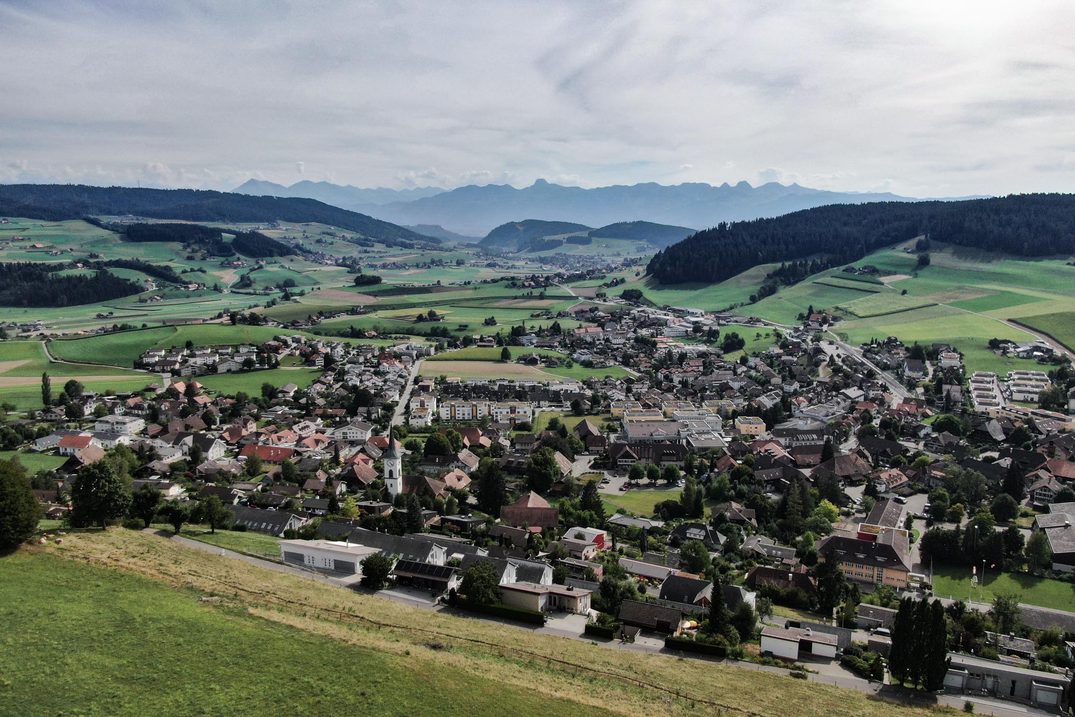 Familie bei der häuslichen Pflege